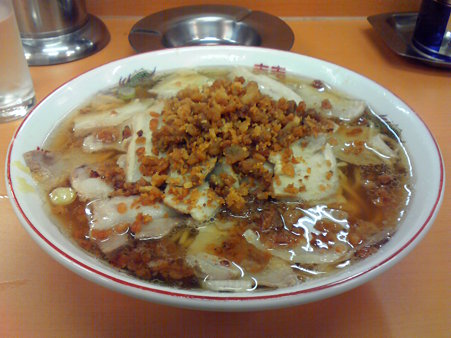 まるなかや-中華そば大盛りチャーシュー