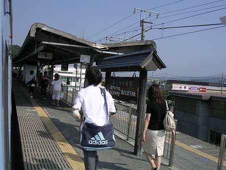 韮崎駅ホーム
