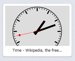 Operaスピードダイヤル・エクステンション:Friendly Clock Speed Dial Extension - Analog