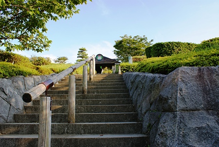 柴又公園への階段