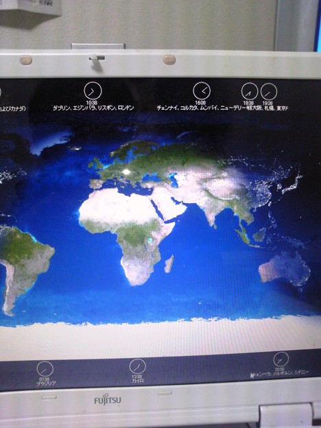 Pcの壁紙変更 世界時計 写真共有サイト フォト蔵