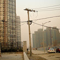 北京の電柱って歪んでるんですよね･･･