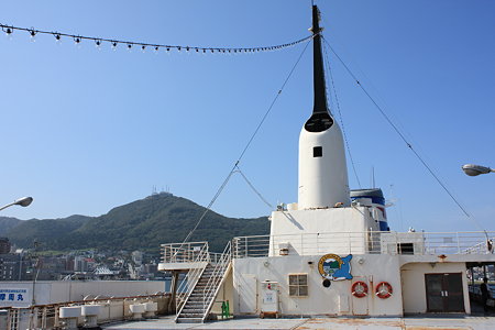 青函連絡船 摩周丸と函館山〜3