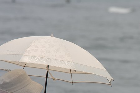 2009.06.13　七里ガ浜　日傘
