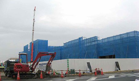バロー市橋店(Aゾーン) (Bゾーン)2009年10月5日 開業予定で建設中 2-210726-1