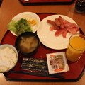 新潟市のビジネスホテルで朝食